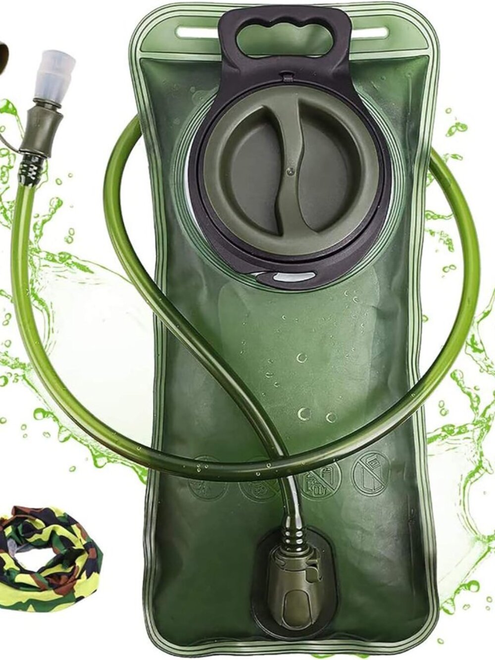 Hydration Bladder, 1.5-2-3L Water Bladder for Hiking Backpack, BPA-Free Leak Pro
